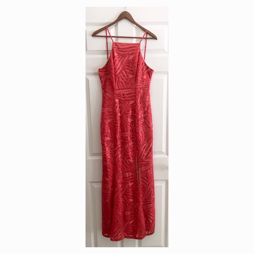 Red sparkly formal/prom dress